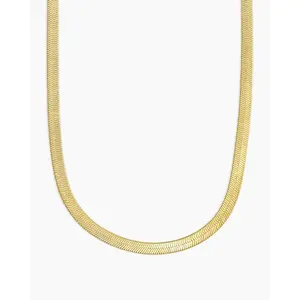 5mm Flat Snake Chain | Gold