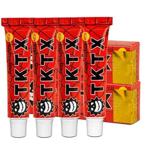 TKTX Tattoo Numbing Cream (4Pack) 75% VeryStrong,Relief Cream forTattoos,Waxing,Microneedling,Lecithin ExternalCream 10g