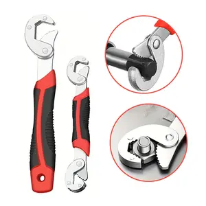 Universal Adjustable Wrench Multifunctional Double-Ended Pipe Wrench Plier for Home Auto Plumbing Repair