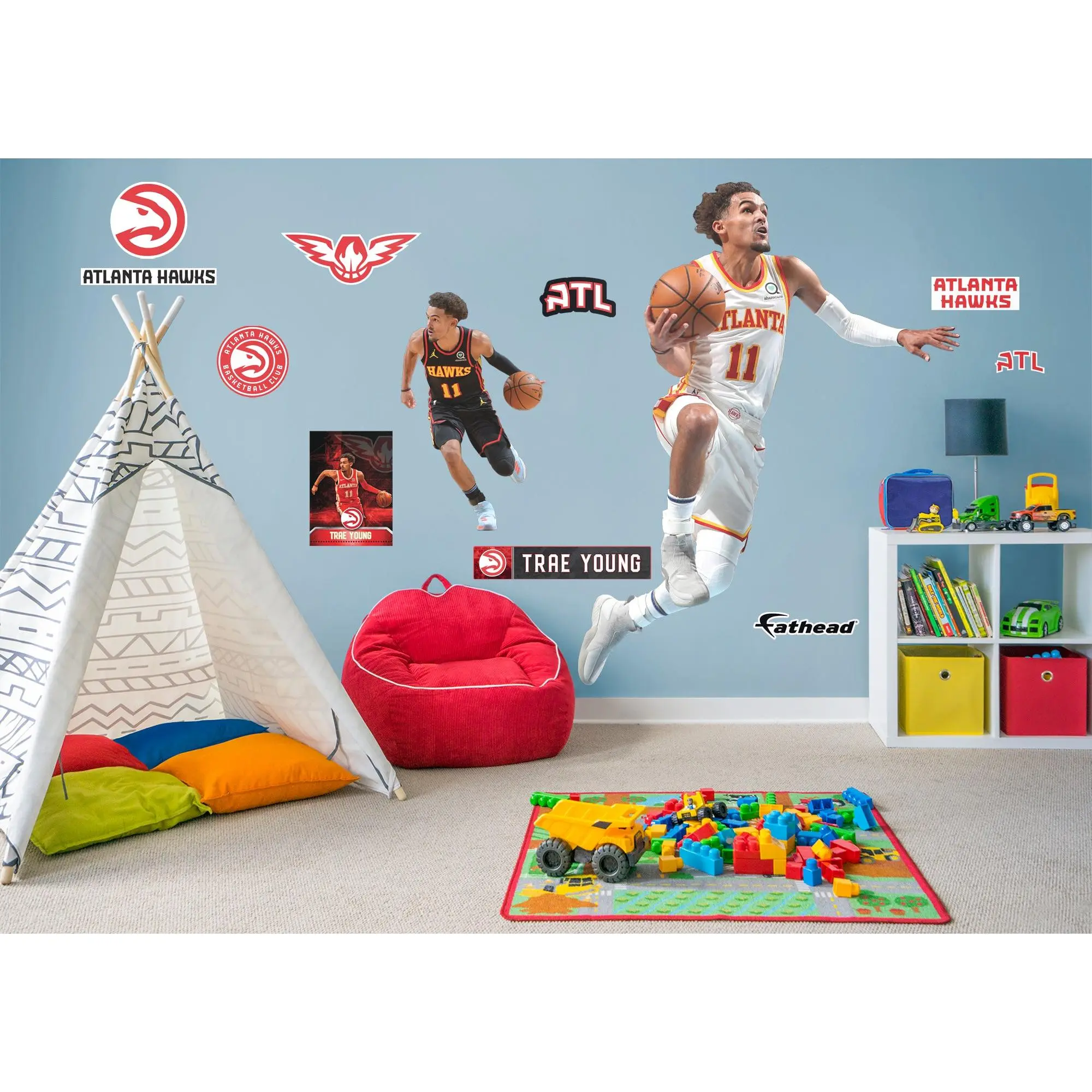 Trae Young - RealBig Collection - Official NBA - Atlanta Hawks - Reusable Vinyl Wall Decals #1