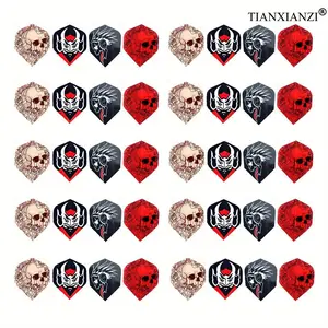 40pcs Durable PET Dart Wings - Wrinkle-Free and Bubble-Free Design, Long-Lasting Standard Dart Flights