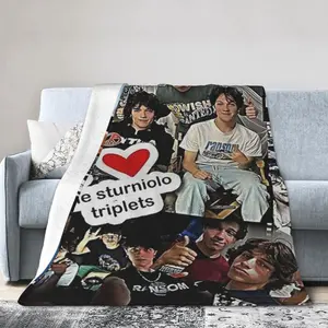 Sturniolo Triplets Blanket Throw Bedding Room Decor Flannel Blankets for Bed Sofa 40"x30"