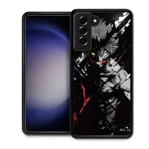 Anime Manga Black Clover Asta Phone Case for Samsung Galaxy S25 Ultra S25 S24 S23 S22 Plus Ultra FE Soft TPU Protaection Back Cover for Boy Girl Gifts