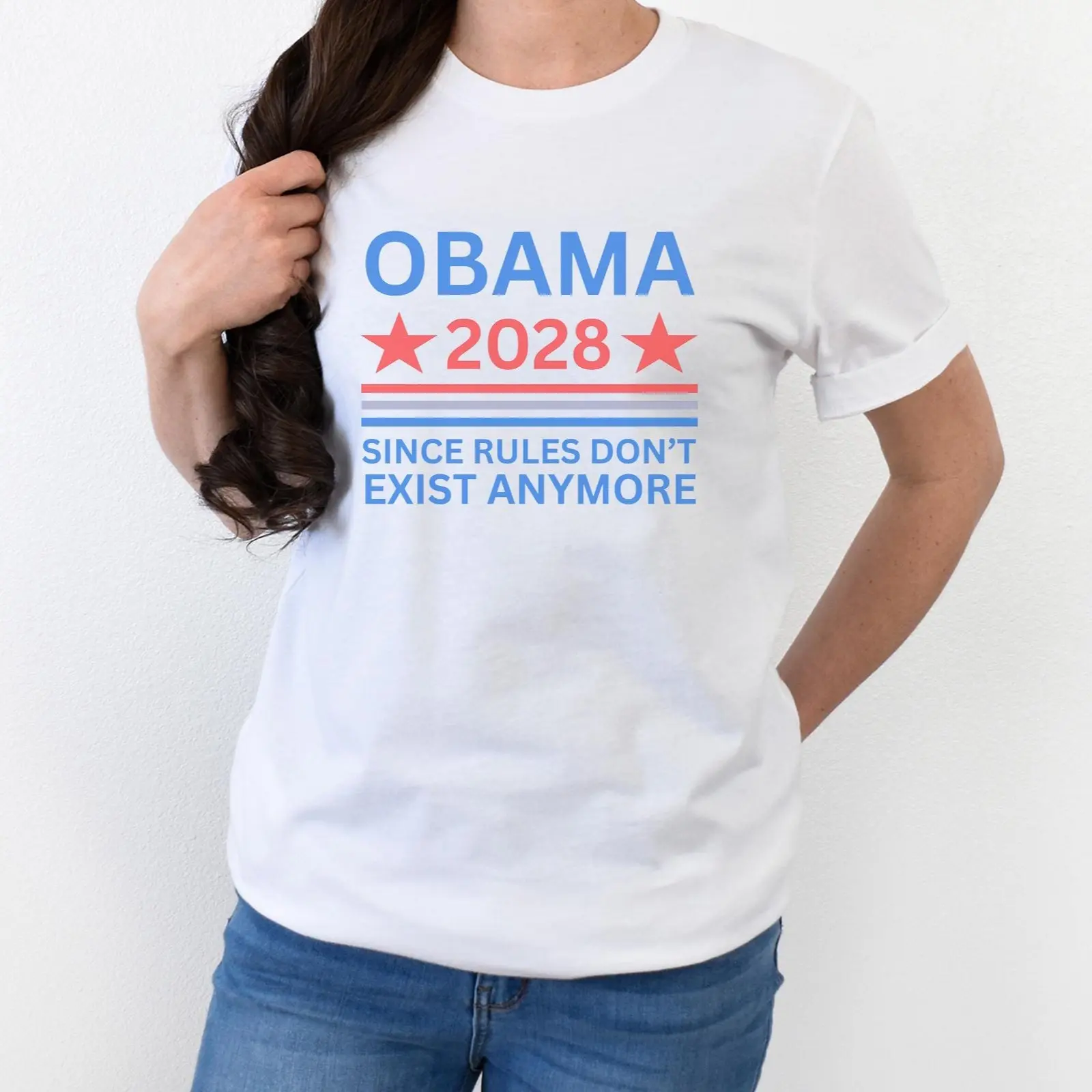 2028 President Election Shirt, Since Rules Don't Exist Anymore T-shirt, Democrats Tee, Unisex Graphic Cotton Tee,Men's,Regular,Fit Textured Knit Top,belle,princess,book tee,outdoor,casual,grade,,baby,dee,music,note,,shirts,del,padre,,mechanic,,training,