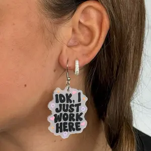Capybara Earrings Fun Earrings Office Earrings Cute Capybara Design Funny Earrings Quirky Earrings Novelty Earrings Fashion Jewelry for Work Lightweight Acrylic