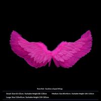 Rose red swallow-shaped wings