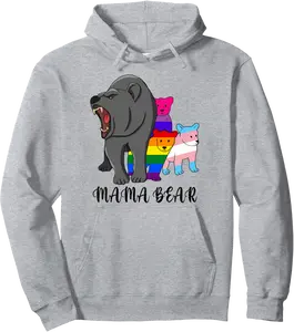 Mama Bear LGBT Gay Trans Pride Support LGBTQ Parade Pullover Hoodie - Mohamedab Shop 85B0BR3HQNQV