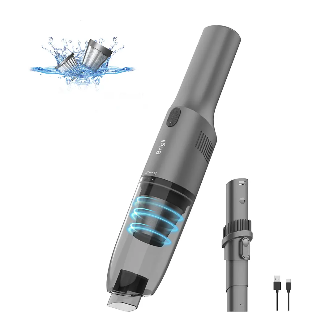 Brigii MX20 Crevice Vacuum with BRUSHLESS DC Motor, Mini Vacuum, Cordless Handheld Vacuum Cleaner,Lightweight 0.83lbs, USB-C Rechargeable