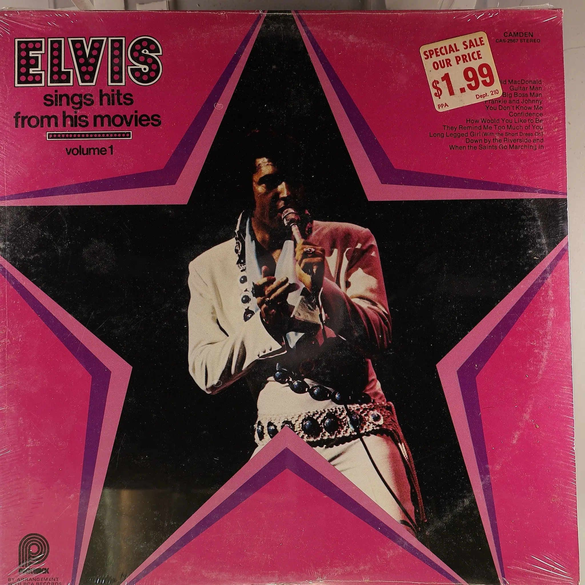 Elvis - Elvis Sings Hits From His Movies Volume 1 (1972, RCA Camden) Sealed M/M