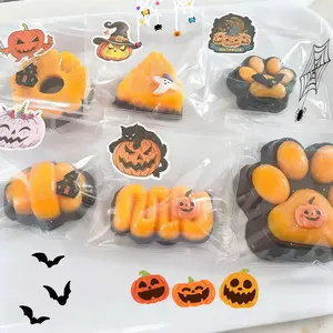 Demon Squishy Toys Stress Relief Slow Rising Squeeze Toys Soft & Cute Spooky Designs Fun Decompression Gifts for Kids & Adults