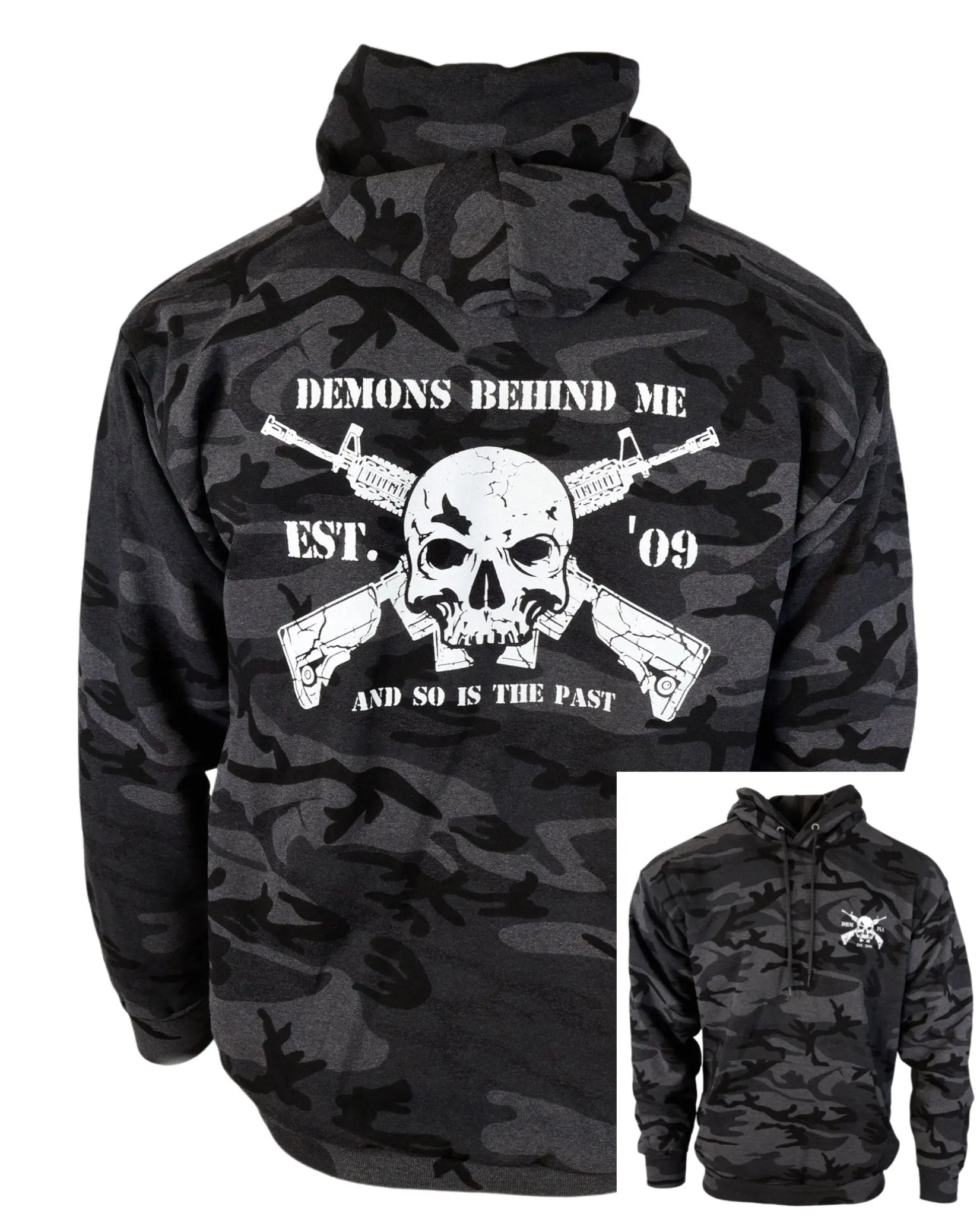 Men's Black Camo AR Tactical Hoodie Men's Black Camo AR Tactical Hoodie
