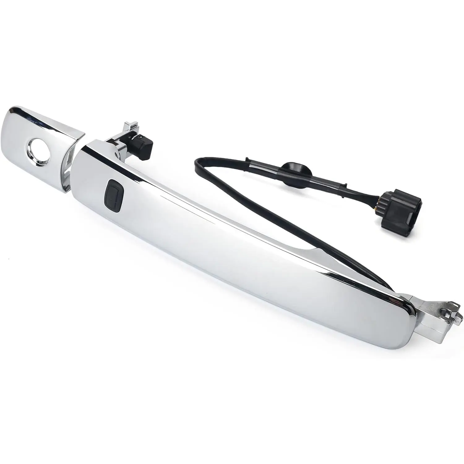 Exterior Chrome Door Handle Front Left Driver Side, with Sensor and Smart Keyless Entry System Compatible with Nissan Rogue 2010-2013 Replaces# 80640-CZ31B 80640-CZ31A 80645-CA000