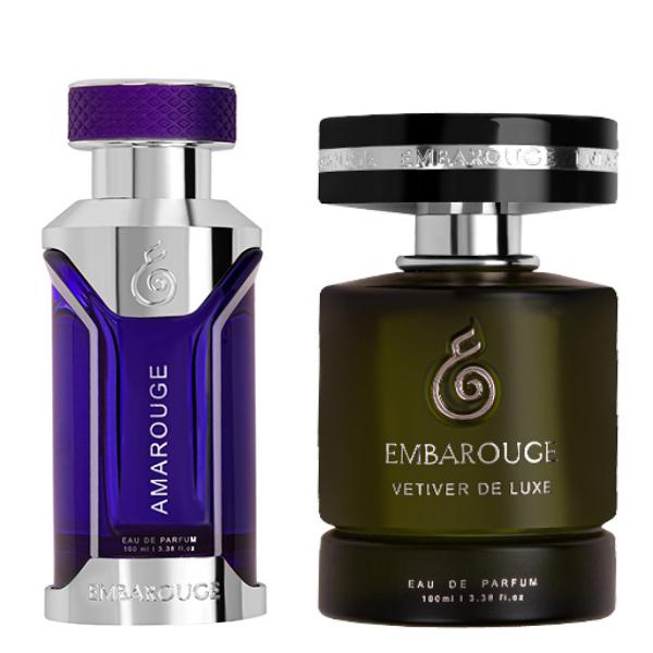 Embarouge Vetiver De Luxe & Amarouge Perfume For Men Scented Fragrance