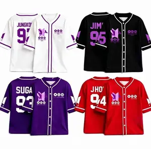 Custom Bangtan Baseball Jersey Arirang, Kpop Gift for Bangtan Fans, V-neck Bangtan Shirt, Bangtan World Tour 2026 Merch Army Jersey