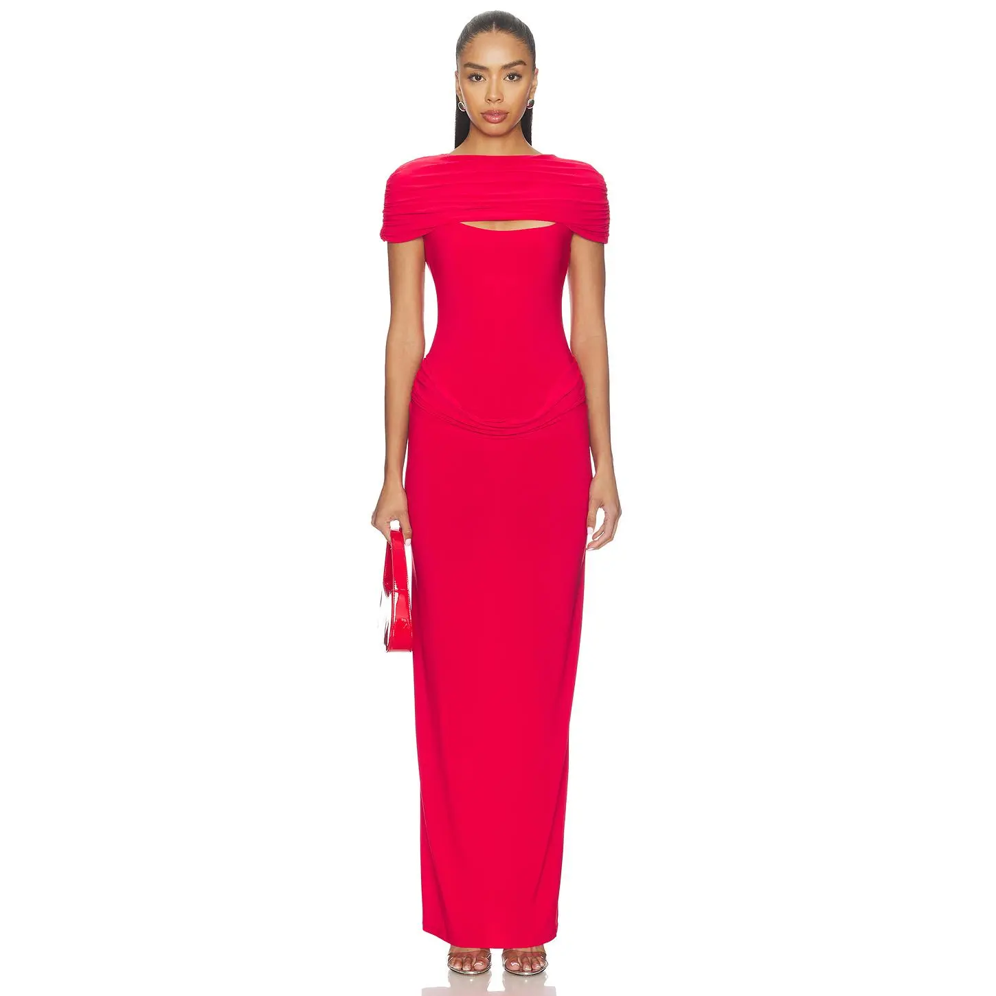 Lovers and Friends Selene Gown in Cherry Red