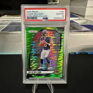 2024 Panini Prizm - Rookies Caleb Williams #301 Neon Green Pulsar Prizm (RC)