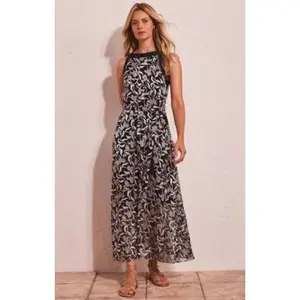 FLORAL BURNOUT BECCA DRESS S26