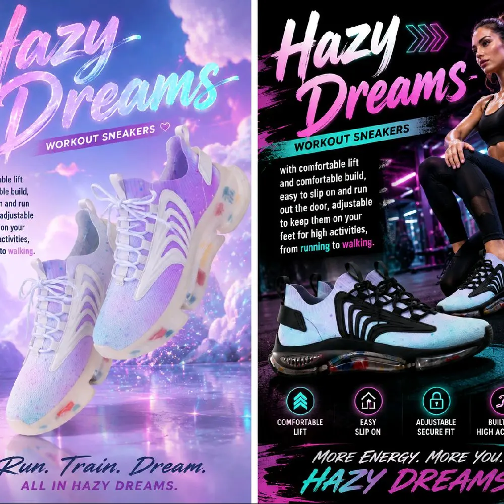 "Hazy Dreams" Workout Sneakers
