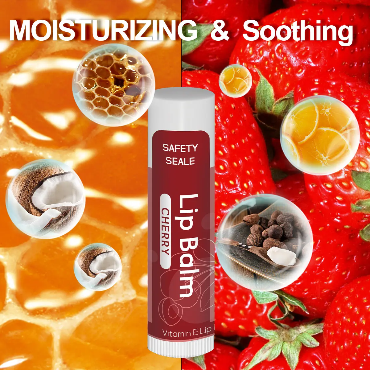 Cherry Lip Balm 84 pieces/box of lipstick containing coconut oil, moisturizing, moisturizing, 14 flavors, Valentine's Day gifts for lovers, New Year gifts, mothers and fathers' day gifts - party supplies souvenirs lipstick set, small and portable