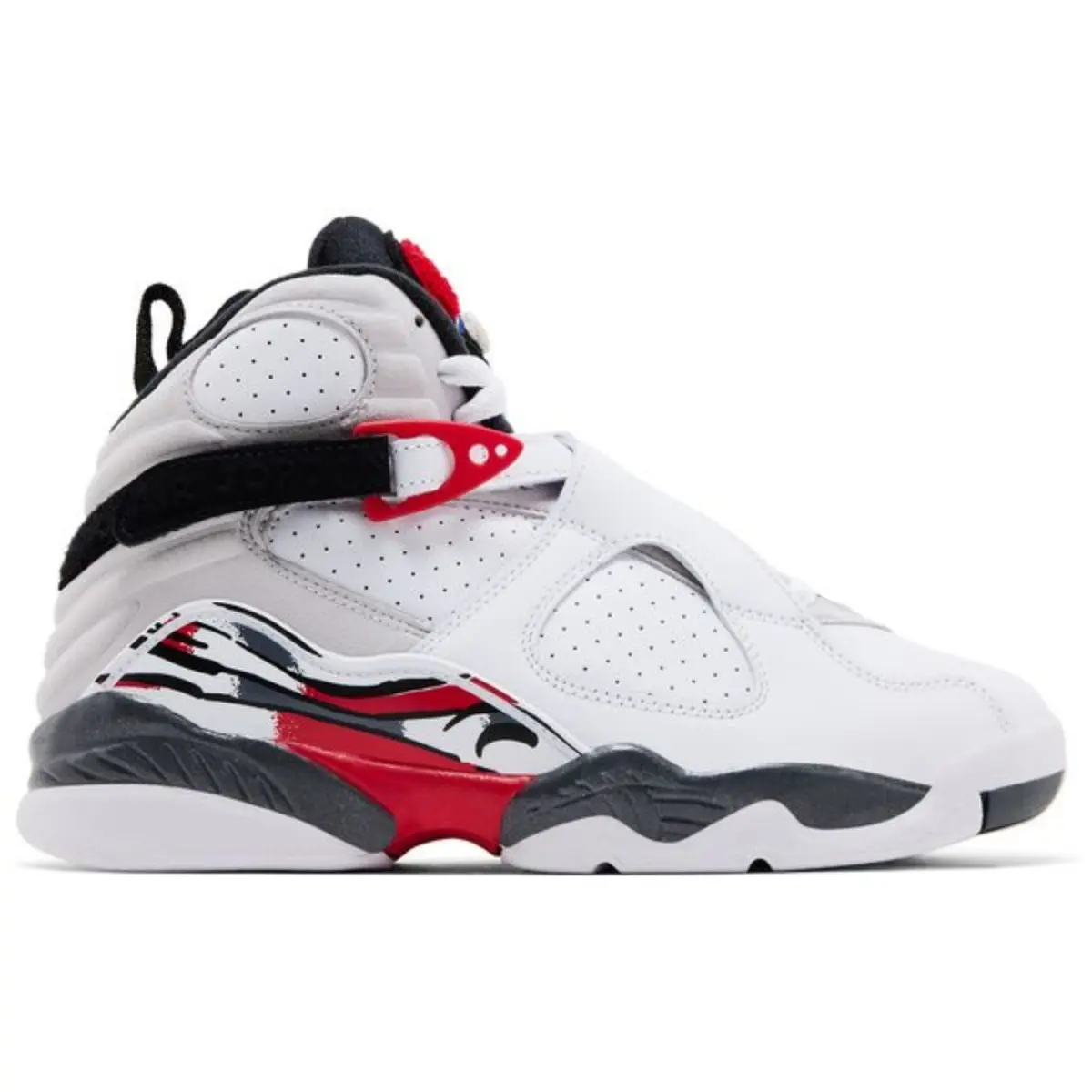 Nike Air Jordan 8 Retro White True Red 305368-100 GS & Women's Fashion Sneaker New