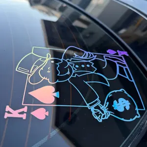 King of Spade Money Guy Decal for Cars & Trucks