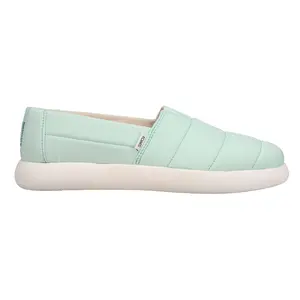 TOMS Womens Alpargata Mallow Puff Slip On Flats Casual - Blue