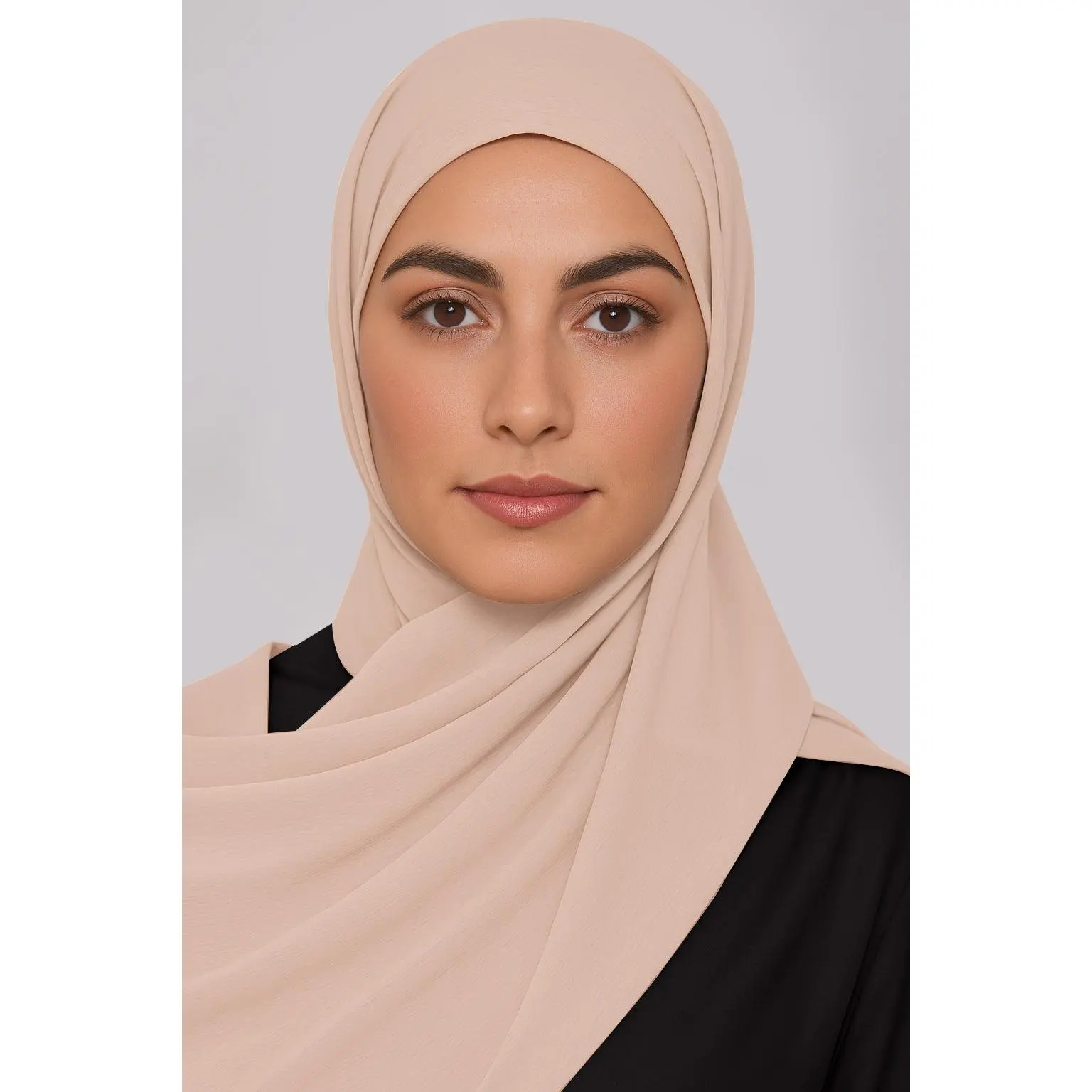 Crinkle Chiffon Hijab - Sand