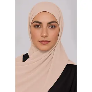 Crinkle Chiffon Hijab - Sand