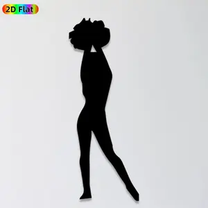 1pc Dancing Figure Metal Wall Art,Dynamic Dancing Statue Mural, Ideal Gift for New Year, Christmas, Dance Decor Enthusiasts, Weather-Resistant Metal Wall Decor Wall Sculptures, Perfect for Living Room Wall & Garden Fence Dance Art Enthusiasts