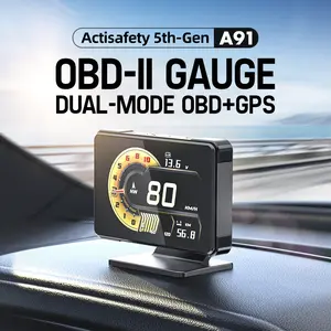 SDAO new universal OBD2 Car gauge, a multi-functional integrated gesture control gauge and instrument for water temperature, oil temperature, oil pressure, rotational speed and turbine voltage