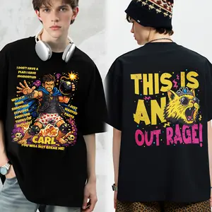 100% Pure Cotton Carl Graphic T Shirt Dungeon Crawler Carl Humor Fan Tee