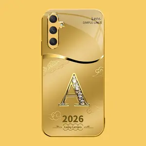 Suitable for [Galaxy A16 5g] high-end phone case🤩，choose from 26 letters of the English alphabet, each with an exquisite auspicious cloud pattern to bring you good luck YM99