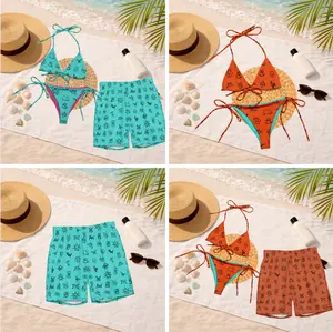 Baha Ranch Yeehaw Turquoise Cattle Brands Matching Swimwear, Women's String Bikini & Men's Swim Trunks, Western Cowboy Couple Swimsuits, Turquoise Ranch Rodeo Beachwear, Honeymoon Vacation Outfit