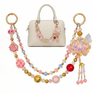 Flower Bag Accessories,Delicate Handbag Pendant Accessory for Women, Detachable,Pretty Mother's Day Gift,Ideal Birthday Gift for Girls & Women,Summervibes