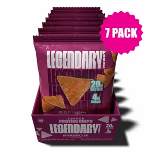 Barbecue Popped Protein Chips Snack Crispy - 7 pack
