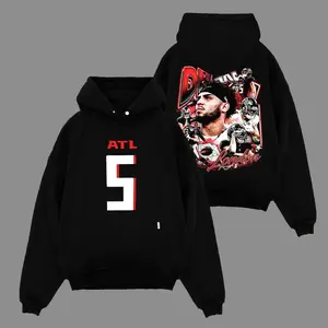Drake London #5 For Falcons Nation Hoodie Sweatshirt T-Shirt (Made In US), Falcons Football Fans Outfit, Dirty Birds Nation Game Day Outfits, Gift For Football Fans, Football Graphic Hoodie
