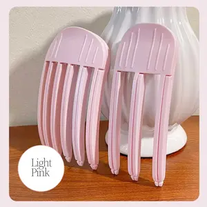 Root Booster Clips for Voluminous Hair, Add Volume to Thin or Flat Hair, Easy to Use for Sleek Fluffy Bangs (Pinkish purple, 2-Pack)