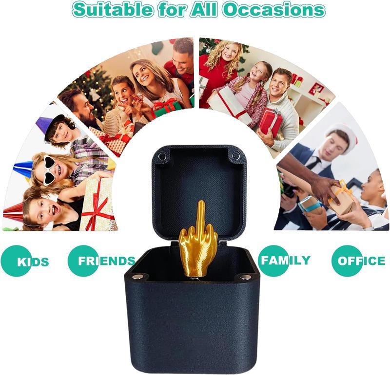 Middle Finger in A Box,Middle Finger Surprise Gift Box,Middle Finger Surprise Gift Box for Adults,Christmas Gifts christmas ornaments