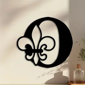 ​​1pc Monogram Letter Metal Wall Art, Monogram Letter Statue Mural, Perfect for Entryway Wall, Living Room Wall, Wedding Wall, Decor, Ideal Gift for Weddings, Powder-Coated Metal​​