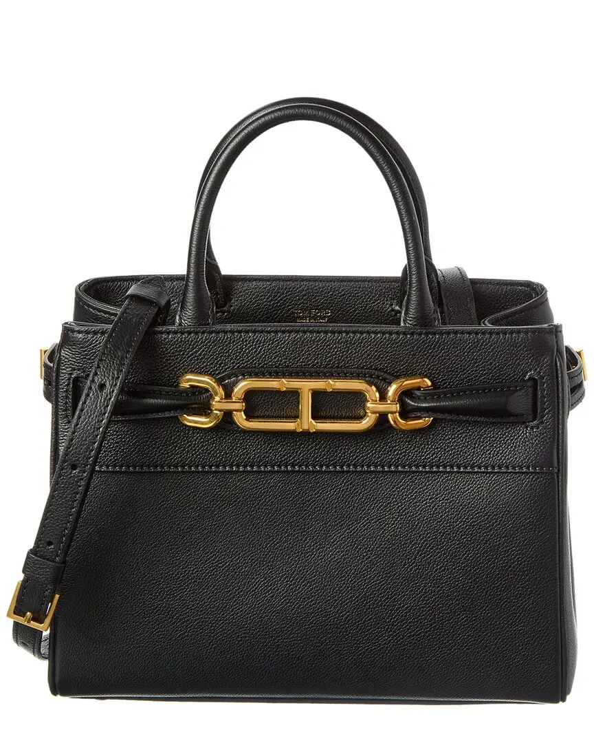 Tom Ford Logo Leather Shoulder Bag