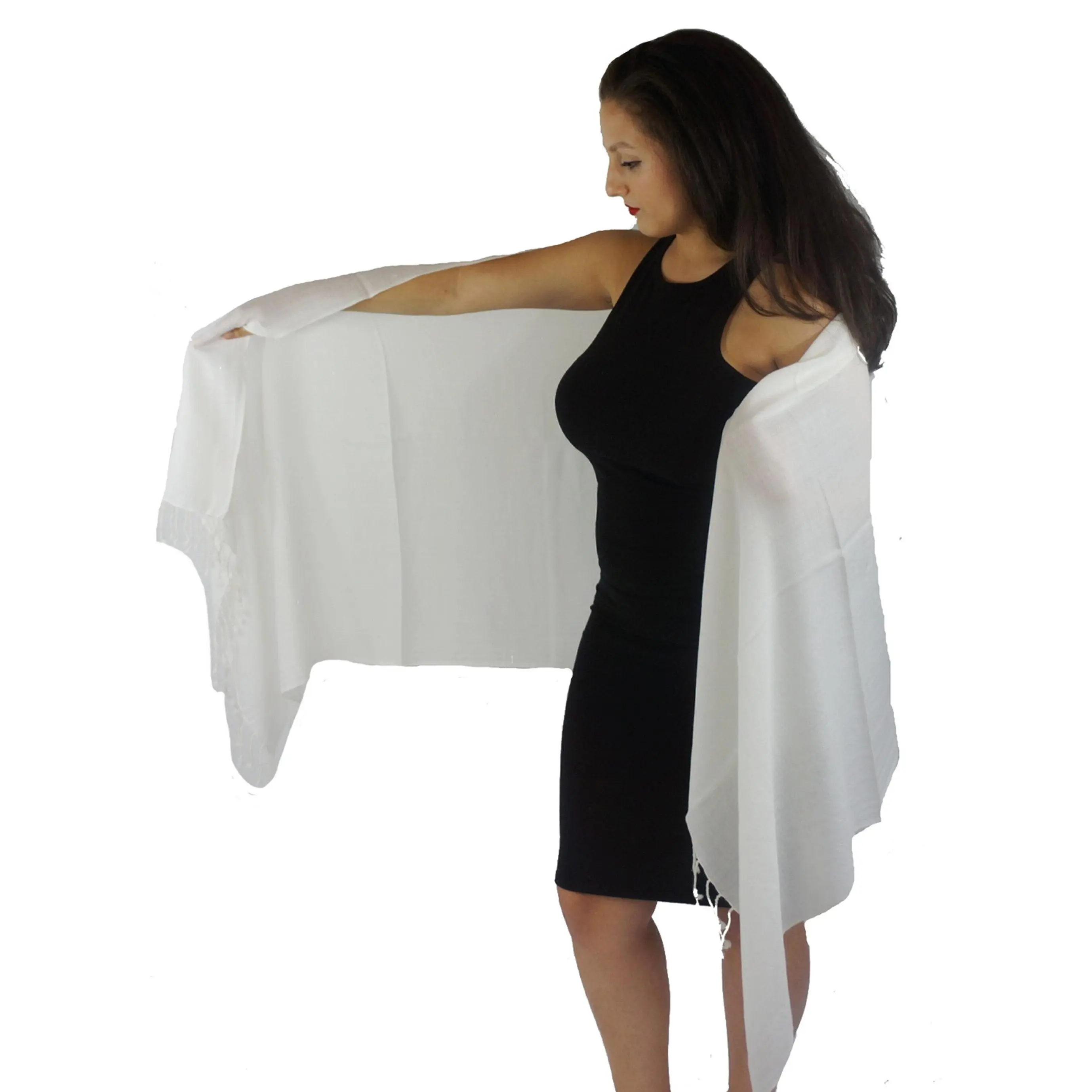 Pashmina Scarf and Shawl - Ivory