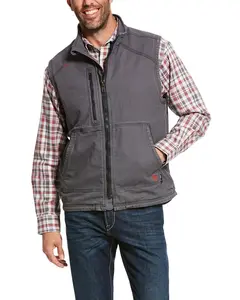 Ariat Men's Fr Duralight Stretch Canvas Work Vest Big - 10027868-Big