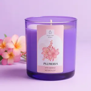 Plumeria scented candle, Home Decor Scented candle -flower plant perfume candle available in Rose fragrance