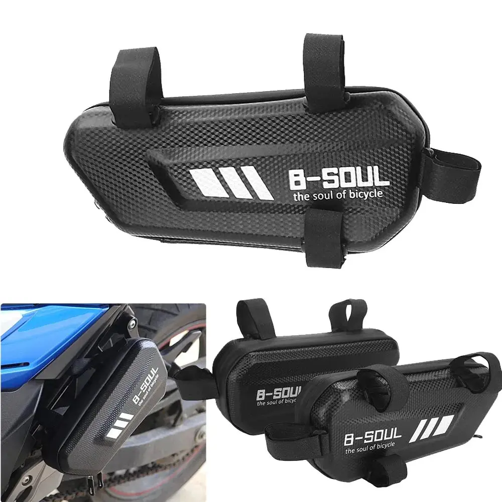Waterproof Hard Shell Motorcycle & Electric Bike Hanging Side Bags - Hard Shell Organizer, Compact Space-Saving Triangle Pouch, Mount-Compatible, Versatile Fit for Commuting, Outdoor Adventures Riders, Motorcycles
