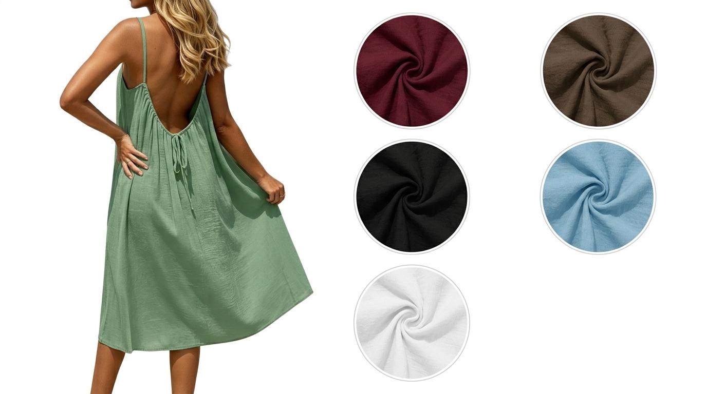 Women's Summer Sleeveless Plain Dress, Elegant Long Nightgown for Indoor Wear, Casual Loose Fit Sleepwear for All Seasons