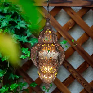 Metal Candle Lantern, Hanging Decorative Candle Lantern (no Candles), Moroccan Style Portable Candle Holder, Outdoor Garden Lantern, Home Accessories, Decoration