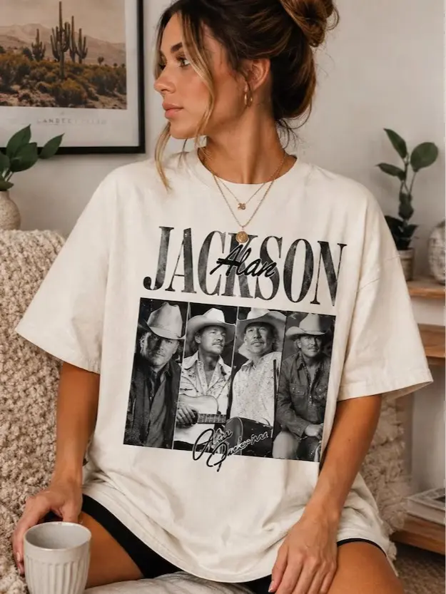 Alan Jackson 2026 Final Tour Vintage Comfort Colors Shirt Womenswear Streetwear Top