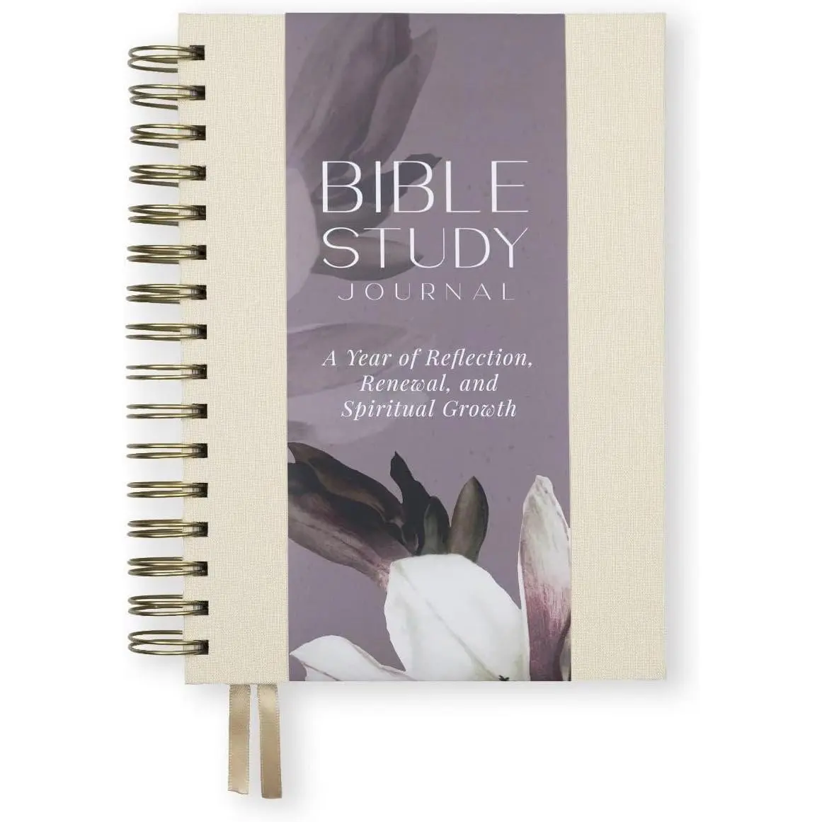 Study Journal  A Year of Reflection, Renewal &  Growth | 365-Day Guided Scripture Study, Prayer  & Weekly Reflection Prompts | A5 Hardver, Minimalist & Elegant Design