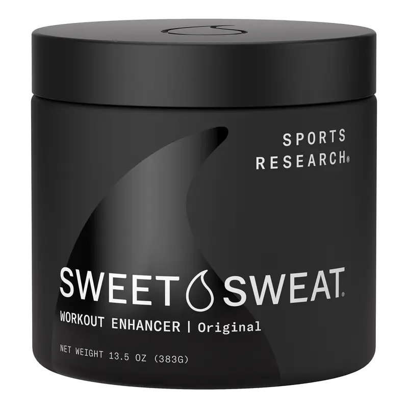 Sweet Sweat Workout Enhancer Gel by Sports Research -Thermogenic Exercise Topical Gel for Faster Sweating - 6.5 oz Jar