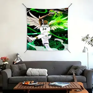 GGiannis Antetokounmpo Flags Modern Minimalist European Vertical Flag Premium High-Density Polyester Weather-Resistant & Fade-Proof Vibrant, Long-Lasting Colors for Indoor & Outdoor Decor